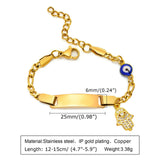 Baby Name Birth Date Bracelets Gift for Borns, Anti Allergy Stainless Steel