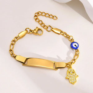 Baby Name Birth Date Bracelets Gift for Borns, Anti Allergy Stainless Steel