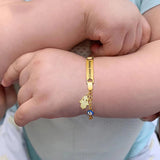 Baby Name Birth Date Bracelets Gift for Borns, Anti Allergy Stainless Steel