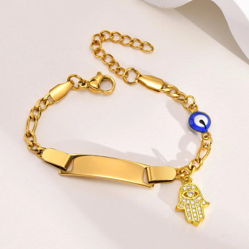 Baby Name Birth Date Bracelets Gift for Borns, Anti Allergy Stainless Steel