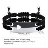 Personalized Couple Bracelets Set, Sweetheart Puzzle Love Bangle