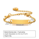 Personalized Newborn Baby Bracelet with Cross Evil Eye Charm