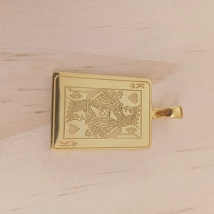 Tarot Cards Necklace Pendent Stainless Steel Jewelry