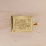 Tarot Cards Necklace Pendent Stainless Steel Jewelry
