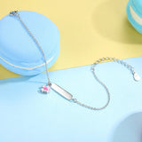 Personalized Name Bracelet Sterling Silver Chain for Girls