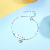 Personalized Name Bracelet Sterling Silver Chain for Girls