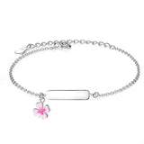 Personalized Name Bracelet Sterling Silver Chain for Girls