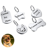 Engraving Personalized Pet ID Tag Stainless Steel Necklace Pendant