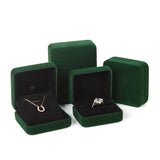 Flannel Jewelry Storage Box High Velvet Jewellery Packaging Case