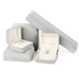 Flannel Jewelry Storage Box High Velvet Jewellery Packaging Case