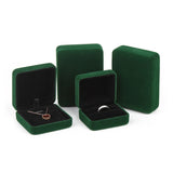 Flannel Jewelry Storage Box High Velvet Jewellery Packaging Case