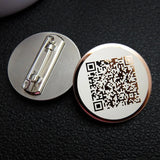 Stainless Steel Round Lapel Pin Brooches for Suit Coat Accessories