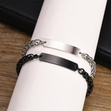 Men's Stainless Steel Bracelet, 8mm Chain Wristband