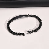 Men's Stainless Steel Bracelet, 8mm Chain Wristband