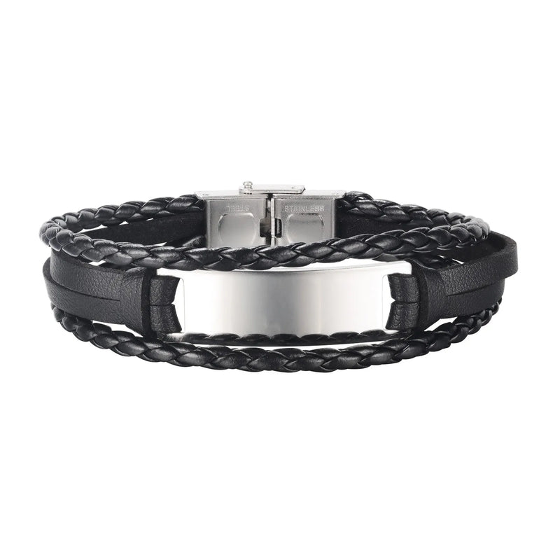Vintage National Style Stainless Steel Men's Bracelet