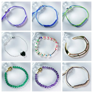 Spanish Bear Jewelry Bracelets with Purple Ropes