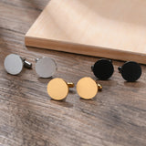 Personalized Stainless Steel Cufflinks - Engraved Logo Name Date