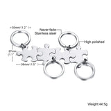 Personalized Family Puzzle Keychains Set