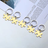 Personalized Family Puzzle Keychains Set