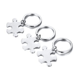 Personalized Family Puzzle Keychains Set