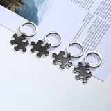 Personalized Family Puzzle Keychains Set