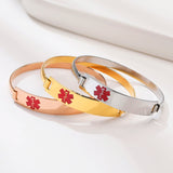 Personalized Stainless Steel Medical Alert Cuff Bracelet