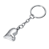 Always in My Heart Cremation Jewelry Keychain