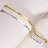 Engraving Bar ID Bracelet For Baby, Name Persoanlized Jewelry