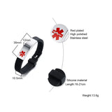 Engrave Medical Alert ID Bracelet DIABETES BLOOD ALLERGY ALZHEjson's