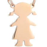 Engraving Name Boy Girl Pendant Necklace Stainless Steel