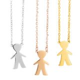 Engraving Name Boy Girl Pendant Necklace Stainless Steel