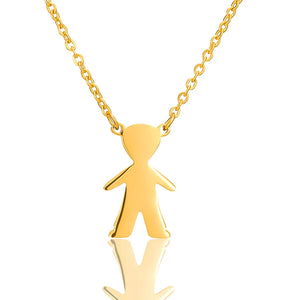 Engraving Name Boy Girl Pendant Necklace Stainless Steel