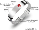 Medical Alert Awareness Bracelet for Adults
