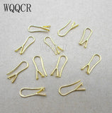 Lot of 10 18k Jewelry Findings Pinch Bail Hook Earring Earwires For Beads