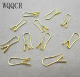 Lot of 10 18k Jewelry Findings Pinch Bail Hook Earring Earwires For Beads