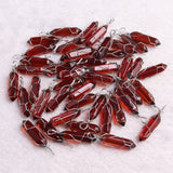24Pcs Glass Bullet Pendant Wrap Healing Reiki Necklace