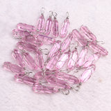 24Pcs Glass Bullet Pendant Wrap Healing Reiki Necklace