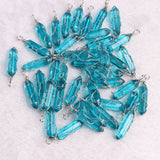 24Pcs Glass Bullet Pendant Wrap Healing Reiki Necklace