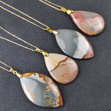 3Pcs/Lot Agates Jades Pendant Necklace For Women and Men