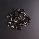 50Pcs/Lot Random Glass Hexagonal Pointed Healing Reiki Pendulum Necklace