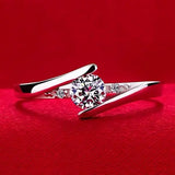 Heart Rings for Women Real Tibetan Silver Ring Wedding Band