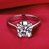 Heart Rings for Women Real Tibetan Silver Ring Wedding Band