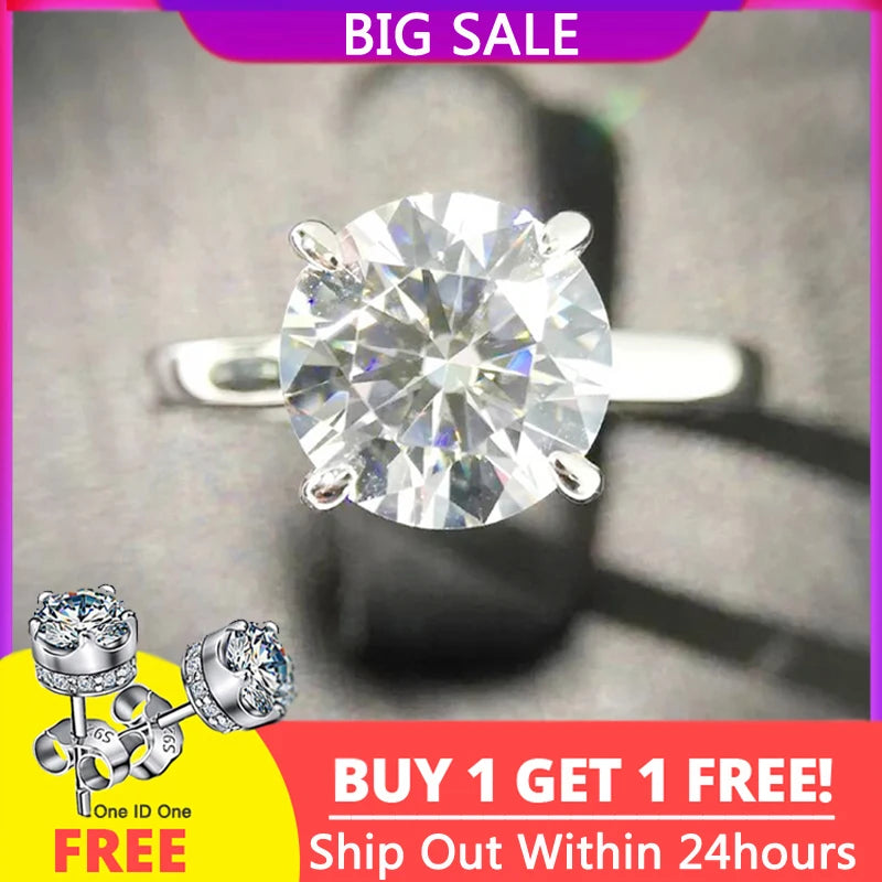 Tibetan Silver CZ Zircon Wedding Bands 2ct