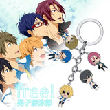 KeyChain Men High Speed Key Chain Women Metal String Key Ring Rin Matsuoka
