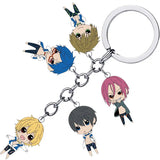 KeyChain Men High Speed Key Chain Women Metal String Key Ring Rin Matsuoka