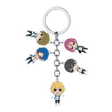 KeyChain Men High Speed Key Chain Women Metal String Key Ring Rin Matsuoka