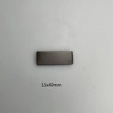 Custom Stainless Steel Rectangle Plate for Laser Engraving - Pack of 10