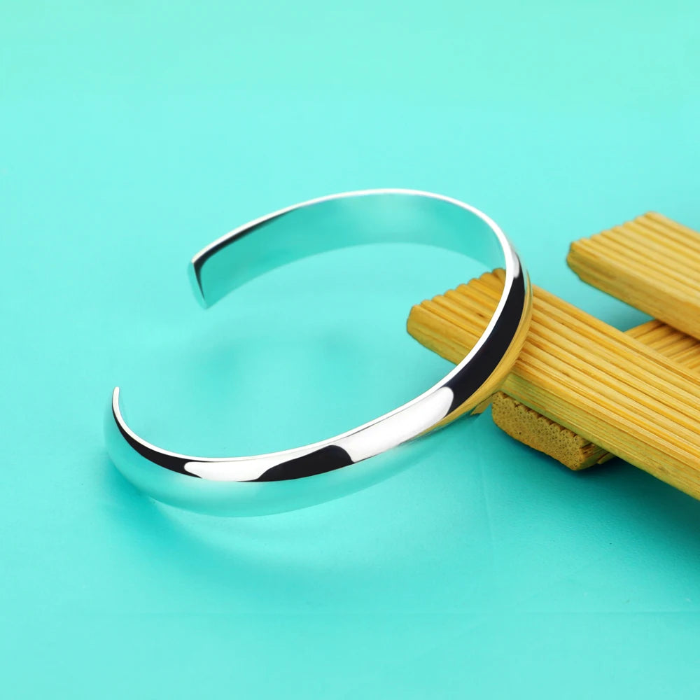 925 Sterling Silver Bangle Vintage Bracelet for Women