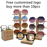 Wood Sunglasses Glass Rack Holder Organizer