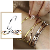 Personalized Cuff Bangles Bracelets Engrave Name Stainless